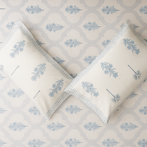 Cotton Block Print Bedsheet-Aaroha Living