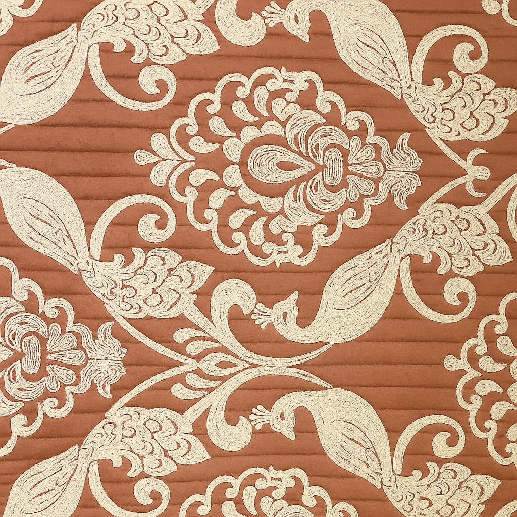 Peacock Royale Quilted Bedcover-Aaroha Living