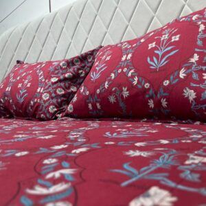 Cotton Block Print Bedsheet-Aaroha Living