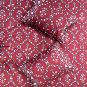 Cotton Block Print Bedsheet-Aaroha Living