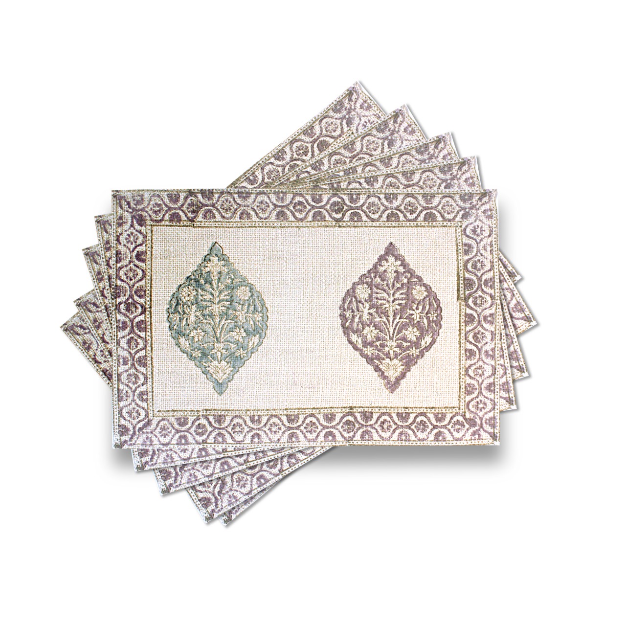 Dining Table Runner with Mat, Napkin-Aaroha Living