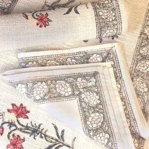 Dining Table Runner with Mat, Napkin-Aaroha Living