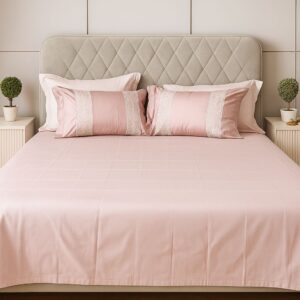 Smooth Solid Bedsheet-Aaroha Living