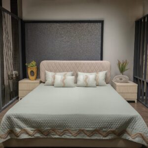 Modern Majesty Embroidered Bedcover