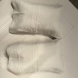 Off White Geometric Pattern Quilted Bedcover-Aaroha Living