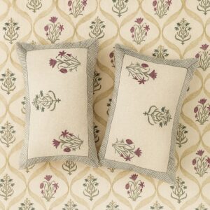 Bageecha Slub Cotton Bedcover-Aaroha Living