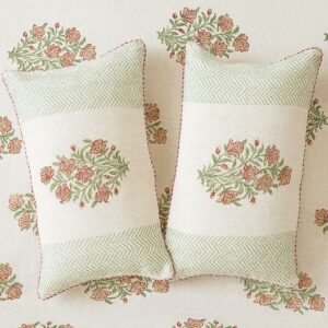 Bageecha Slub Cotton Bedcover-Aaroha Living