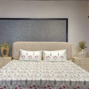 Nature Bloom Premium Cotton Bedsheet