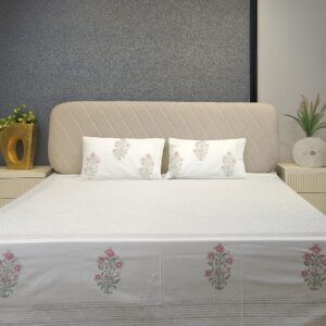 Nature Bloom Premium Cotton Bedsheet
