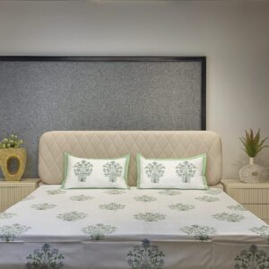 Nature Bloom Premium Cotton Bedsheet