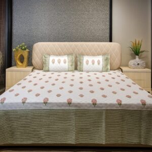 Nature Bloom Premium Cotton Bedsheet