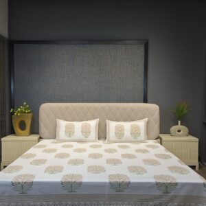 Nature Bloom Premium Cotton Bedsheet