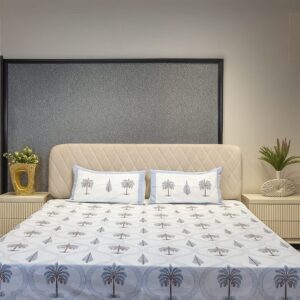 Nature Bloom Premium Cotton Bedsheet
