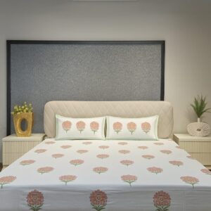 Nature Bloom Premium Cotton Bedsheet
