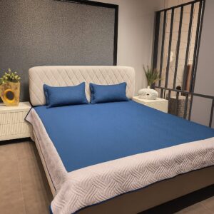 Dual-Tone Quilted Bedcover Set