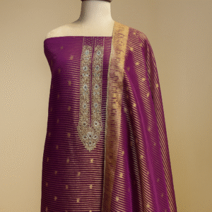 Purple Elegance – Handcrafted Dabka & Zari Work