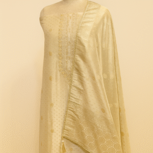 Ivory  Elegance – Handcrafted Dabka & Zari Work