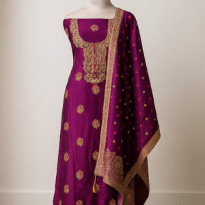 Purple Elegance – Handcrafted Dabka & Zari Work